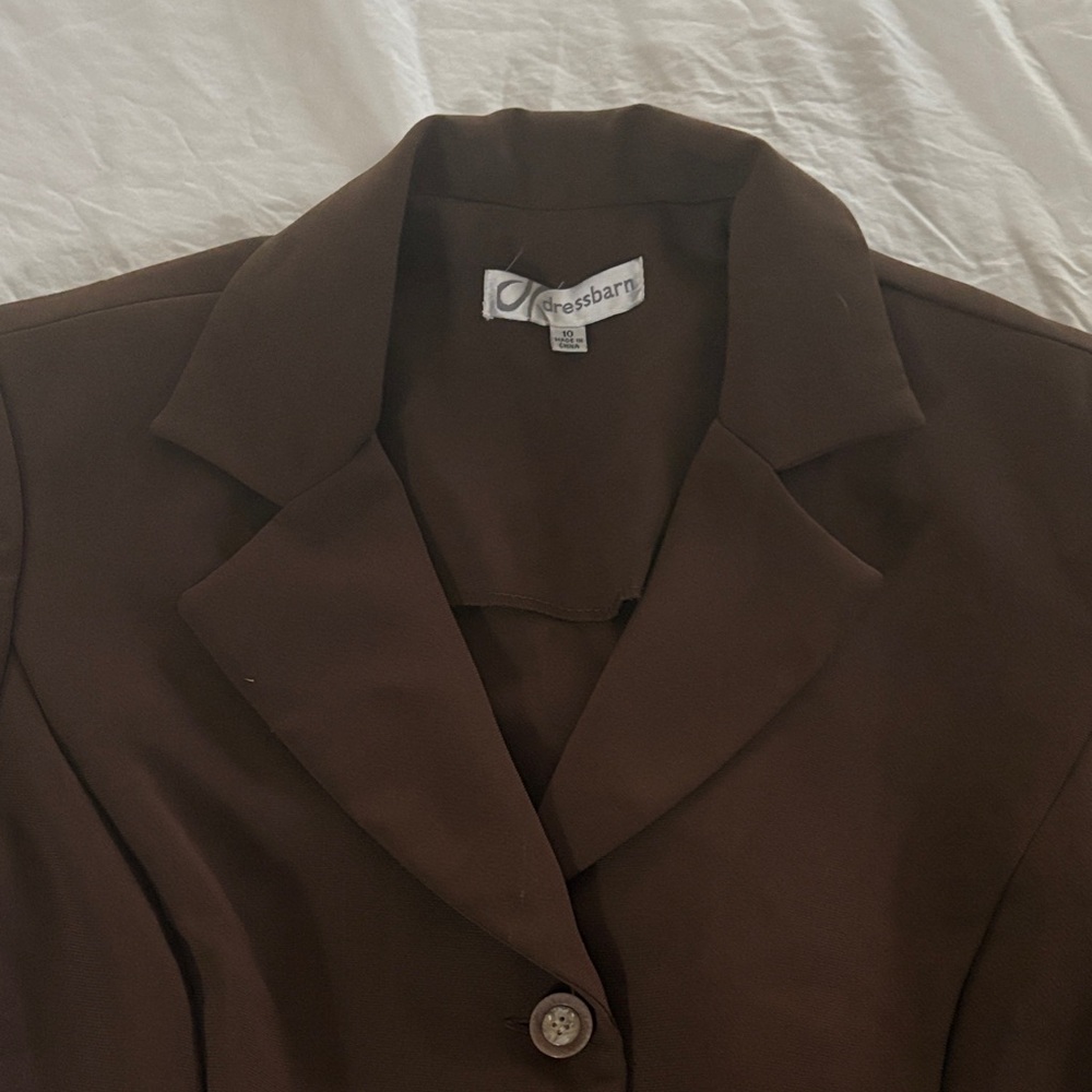 Vintage Brown Women's Blazer - Picture 3 of 3